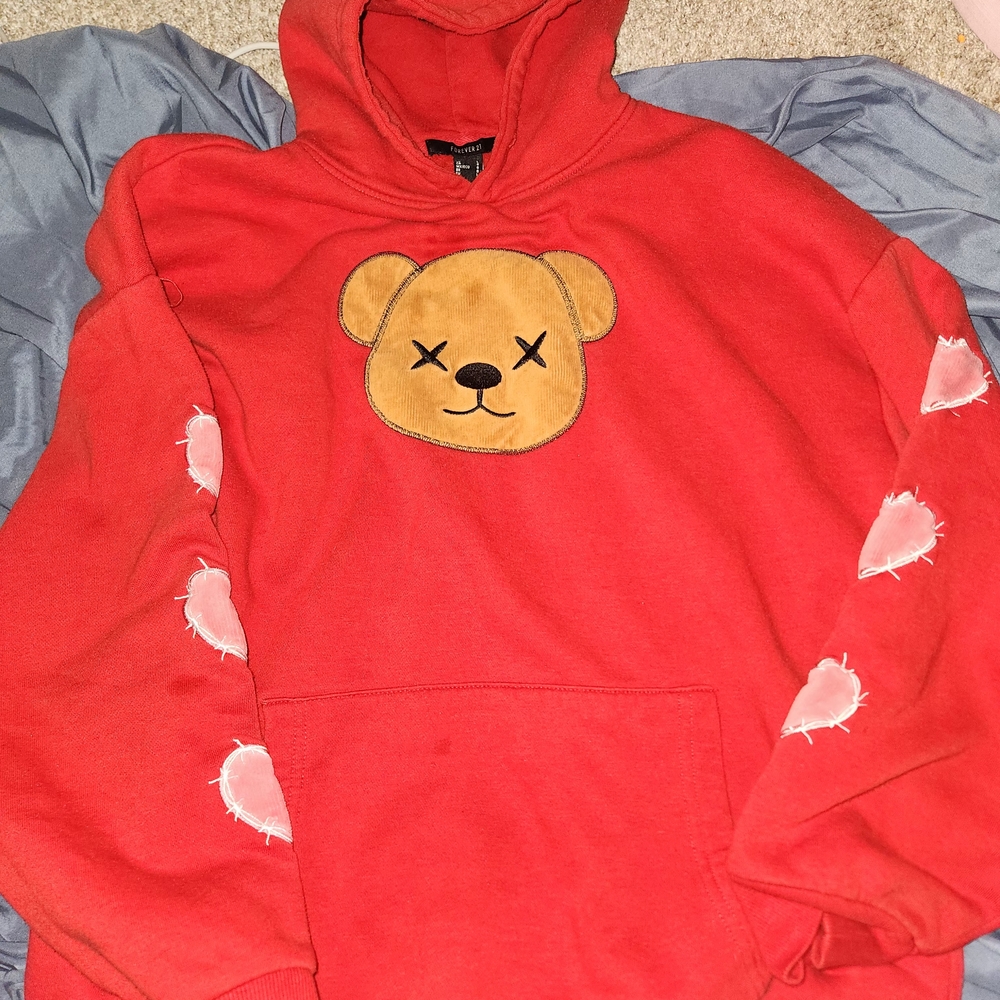 Forever 21 Vibrant Red Hoodie